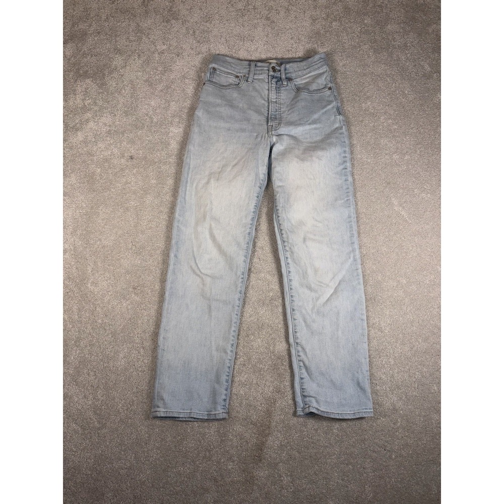 madewell the perfect vintage straight‎ jean 27 light wash